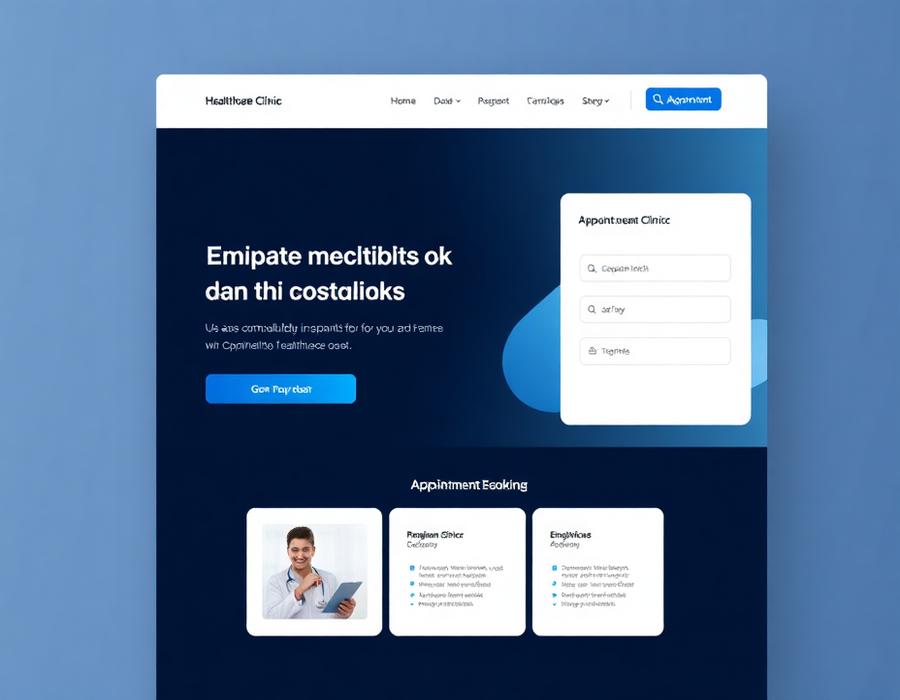 MediCare Family Clinic website design
